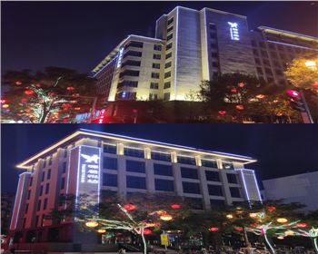 寧夏西安曲江源著樓體亮化工程